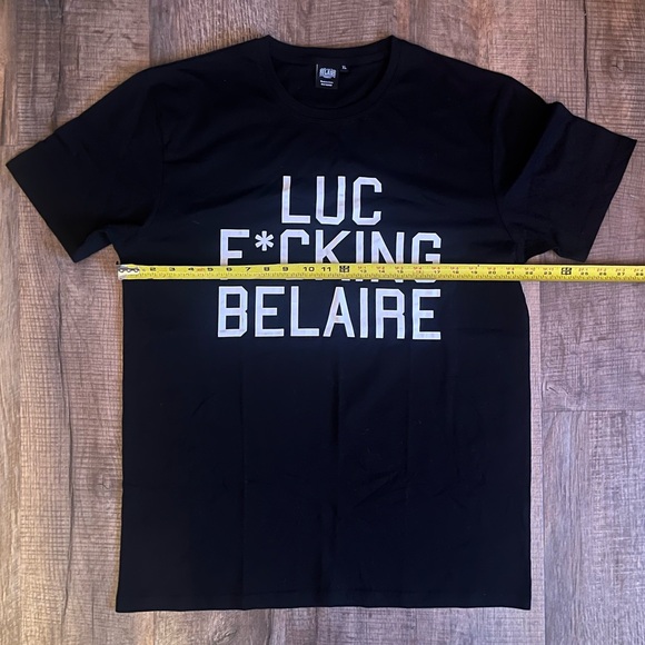 Luc Belaire T-Shirt Adult Size XL- For Staff Only Rare France Black White Wine - Picture 8 of 8